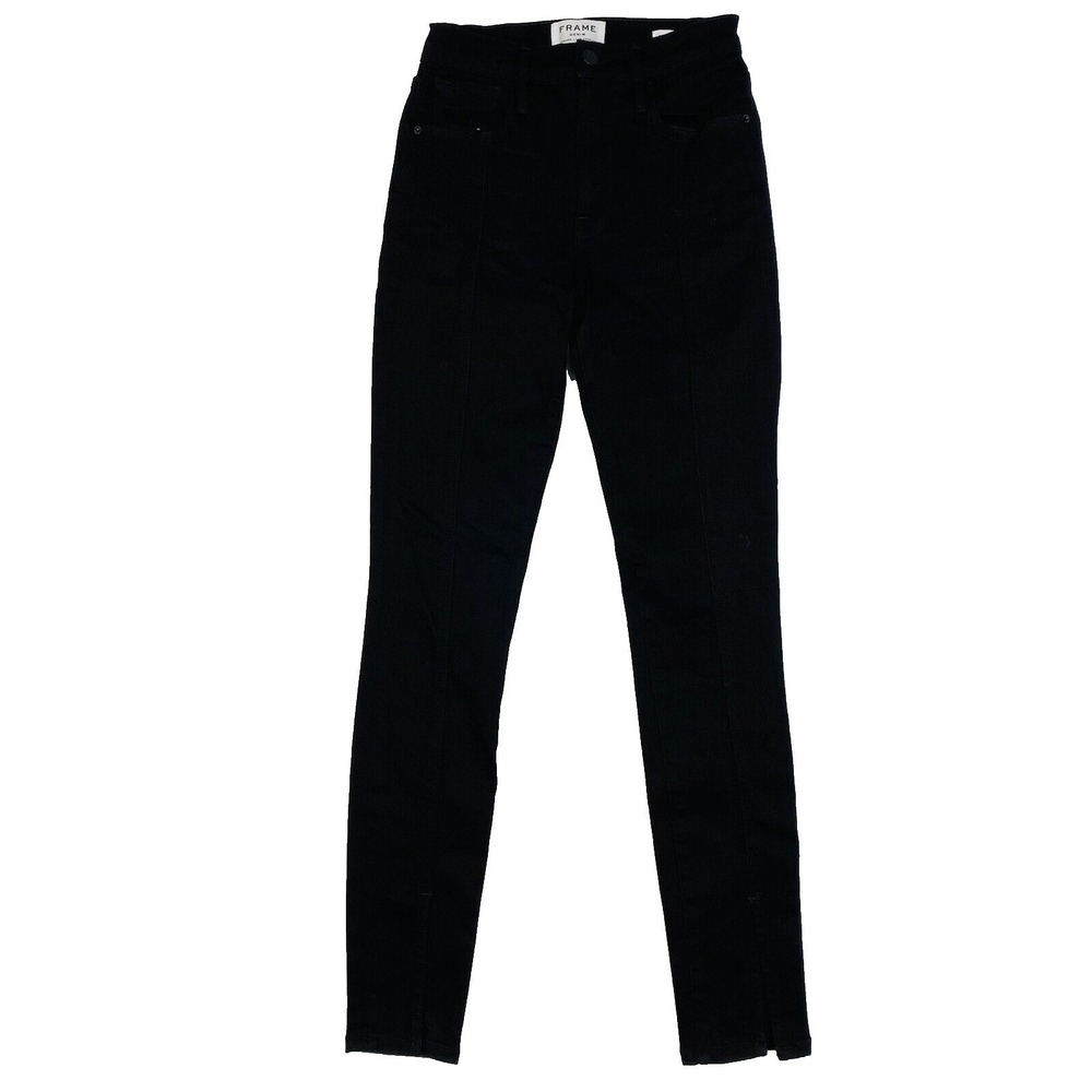 FRAME Denim Black Ali High Rise Skinny Womens Cotton Tencel‎ Jeans Size 25